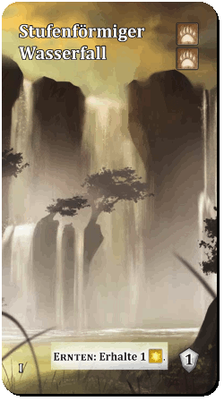 Stufenförmiger Wasserfall
