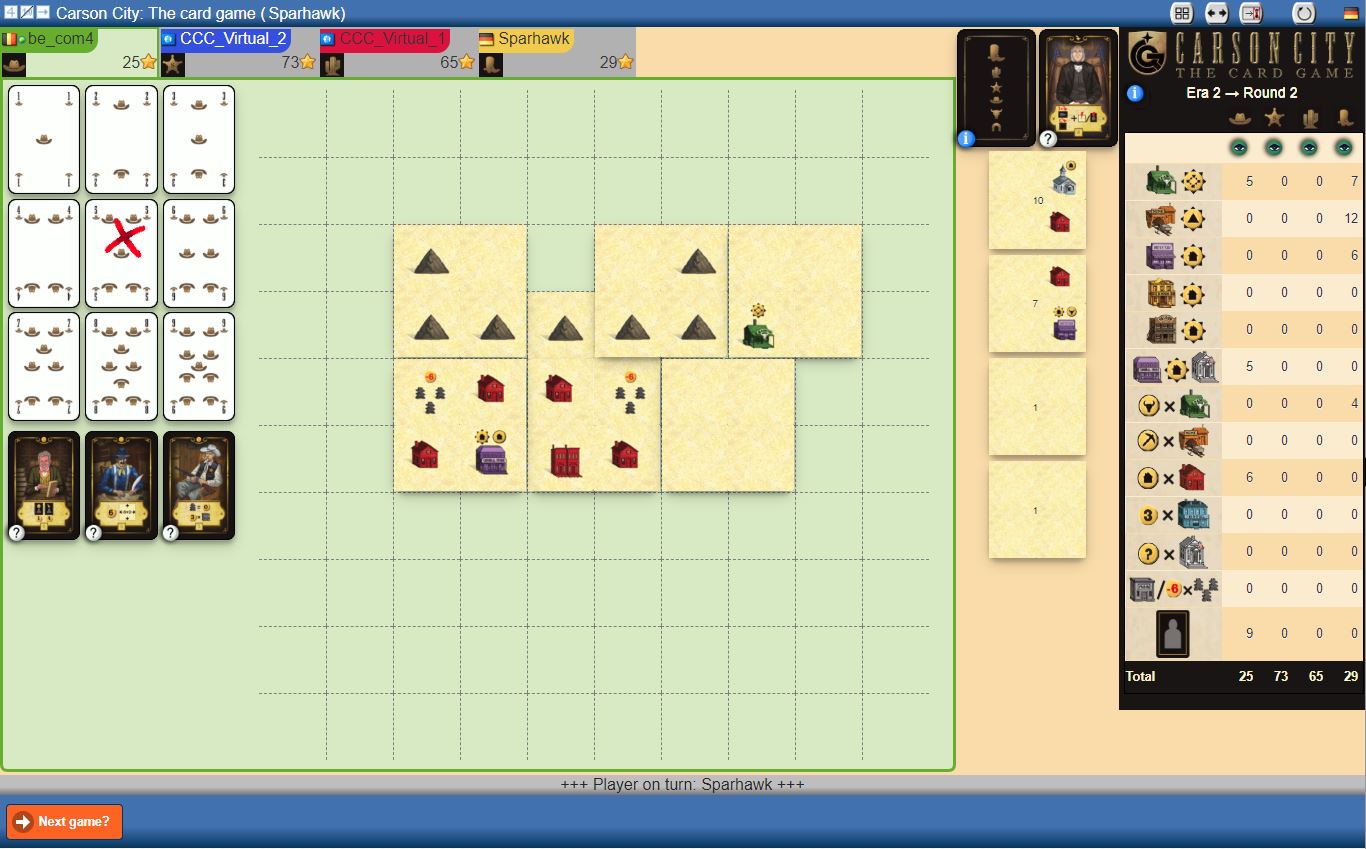 Carson City Cardgame